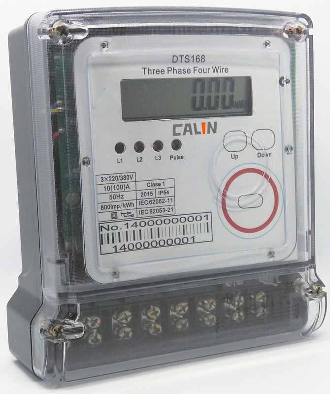 Αναδρομικά φωτισμένος προπληρωμένος LCD ηλεκτρικής ενέργειας τηλεχειρισμός μετρητών μετρητών 5A ψηφιακός ηλεκτρικός