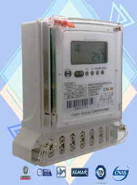 Ηλεκτρικός μετρητής 2 φάσης IEC τυποποιημένος, τριών καλωδίων μετρητές ηλεκτρικής ενέργειας προκαταβολής πληρωμής