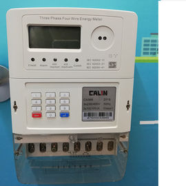 IEC 62053 επίδειξης LCD τριφασικός ηλεκτρικός μετρητής που λειτουργεί την ευρεία σειρά τάσης