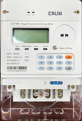 20 προπληρωμένοι μετρητές ηλεκτρικής ενέργειας CE SABS ψηφίων IEC με το βούλωμα στο διαποδιαμορφωτή