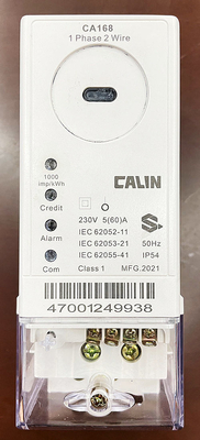 Ασύρματη επικοινωνία PLC RF μετρητών ηλεκτρικής ενέργειας CE SABS προπληρωμένη IEC